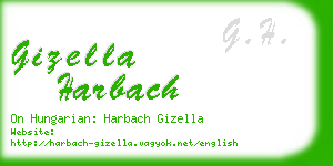 gizella harbach business card